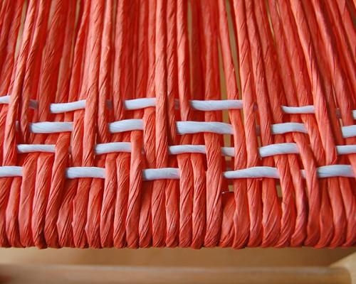 Плетеный табурет.