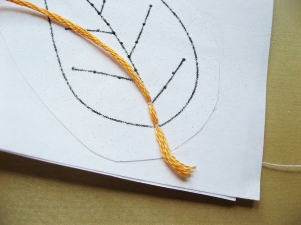 Игольное кружево. Скелетированные листья.