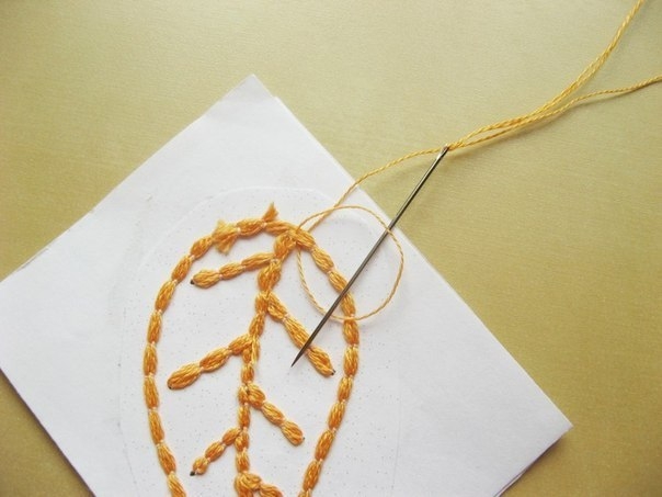 Игольное кружево. Скелетированные листья.