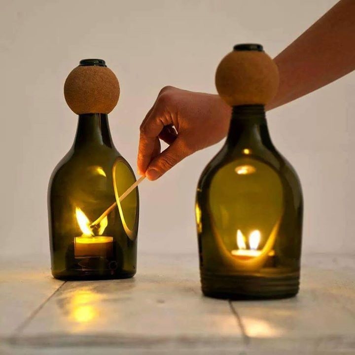 Коллекция идей со стеклянными бутылками