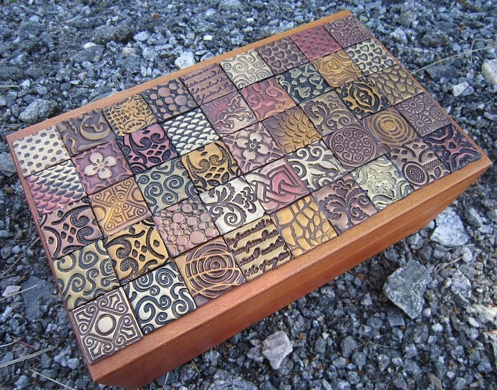 Декор коробочки полимерной глиной