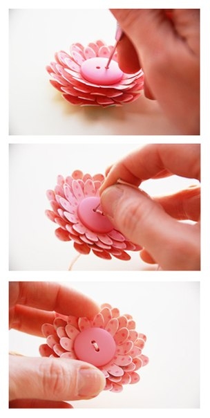 Креативный цветочек для открытки ручной работы