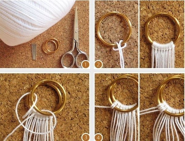 Летний браслет в технике макраме