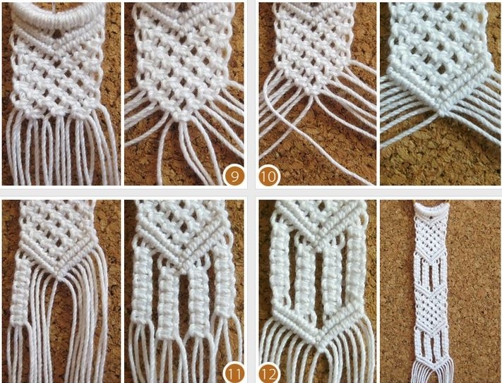 Летний браслет в технике макраме