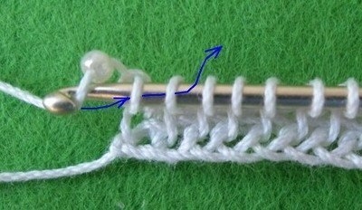 Тунисское вязание с бисером