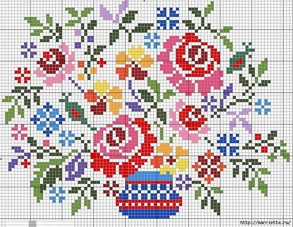 Украшаем настольную лампу цветочной вышивкой.