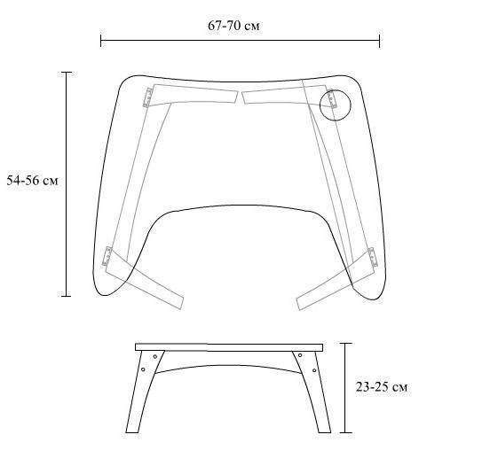 Столик для ноутбука. 4 варианта