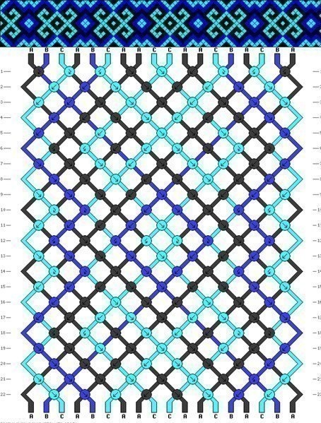 Плетем яркие фенечки. Схемы