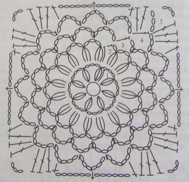 Квадраты крючком