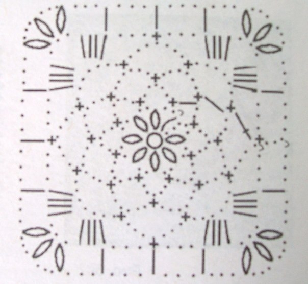 Квадраты крючком