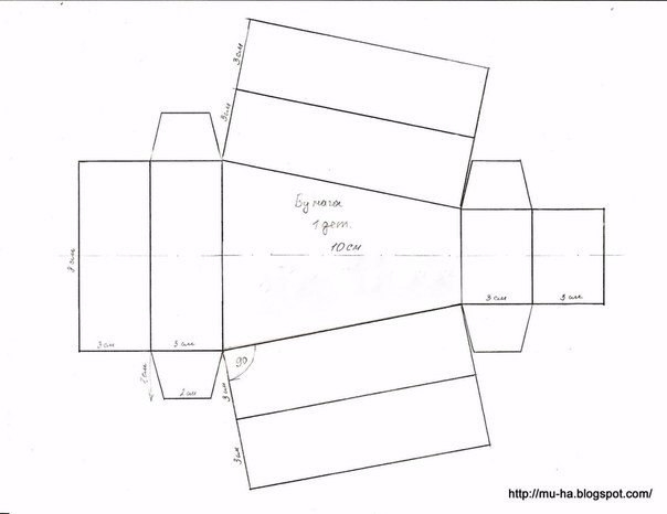 Садовая тележка из картона. Мастер-класс.