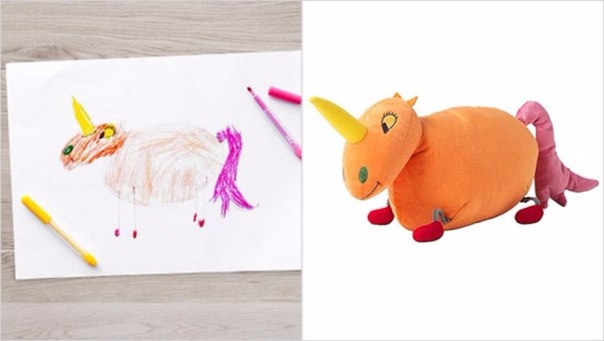 Превращение детских рисунков в реальные игрушки
