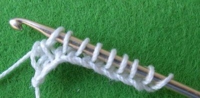 Тунисское вязание с бисером