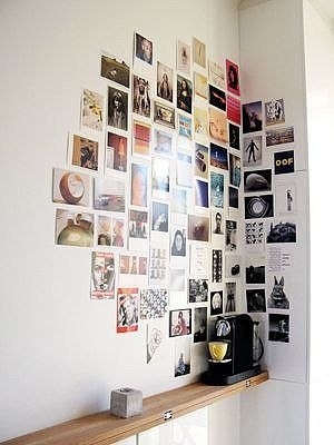 Как оформить стену любимыми фотографиями.