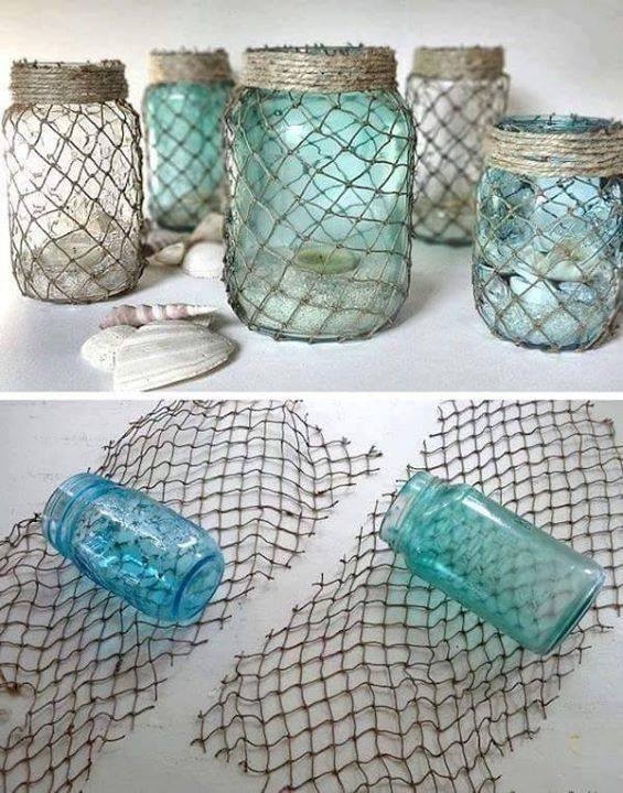 Еще одна коллекция идей со стеклянными бутылками