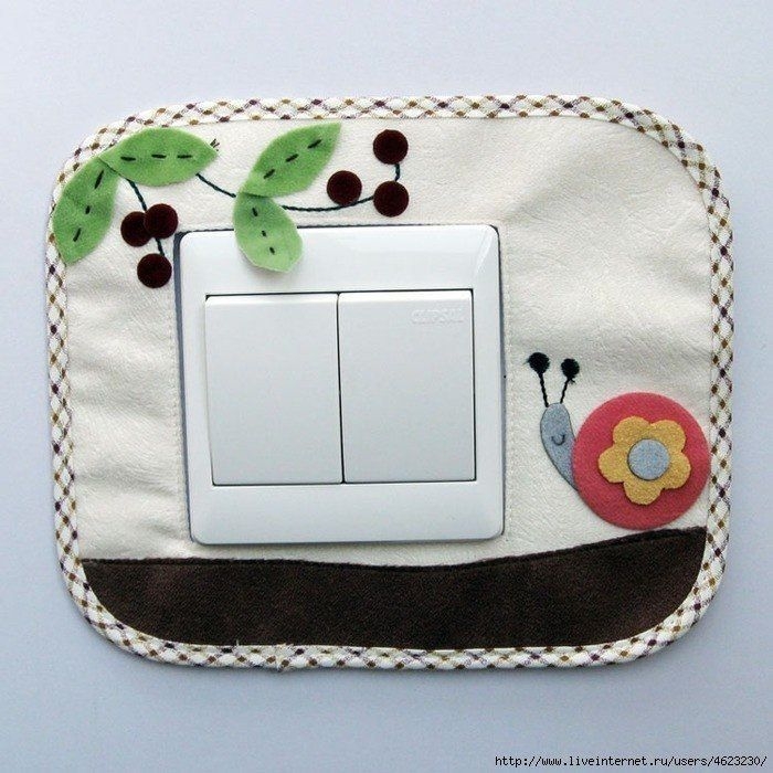 Как украсить выключатели. Идеи.
