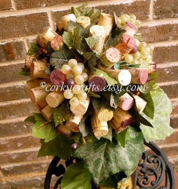 Поделки из винных пробок в интерьере