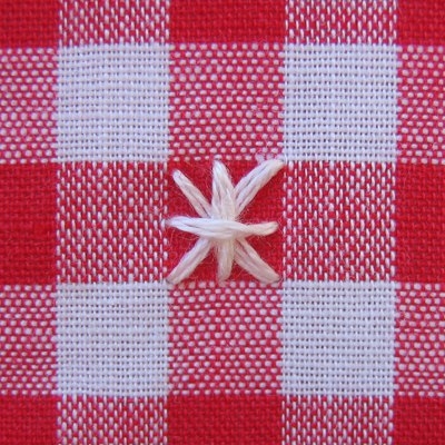 Вышивка виши или цыплячьи лапки