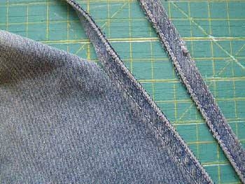 Джинсовая подставка под горячее