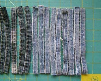 Джинсовая подставка под горячее