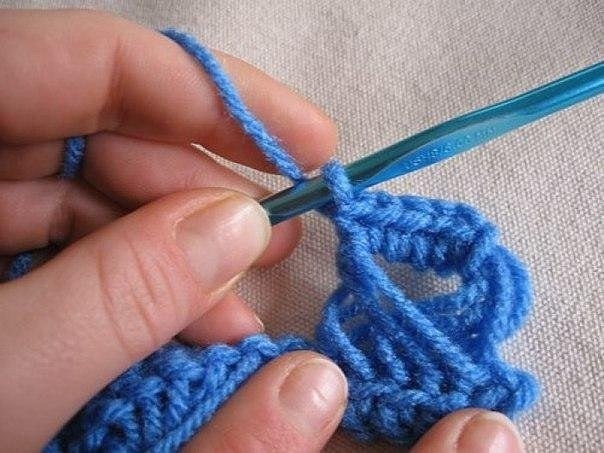 Ажурный снуд. Перуанское вязание