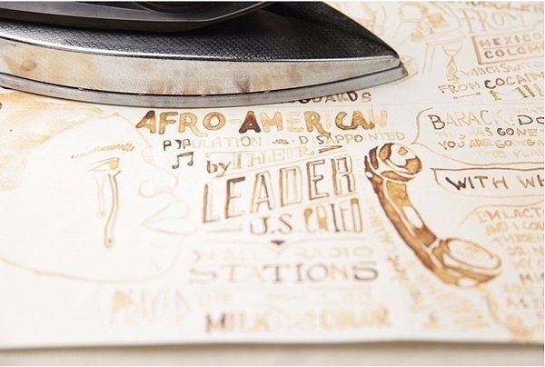 Нарисуйте что-нибудь молоком на листе бумаги, а через 30 минут прогладьте просохшую бумагу остывшим 