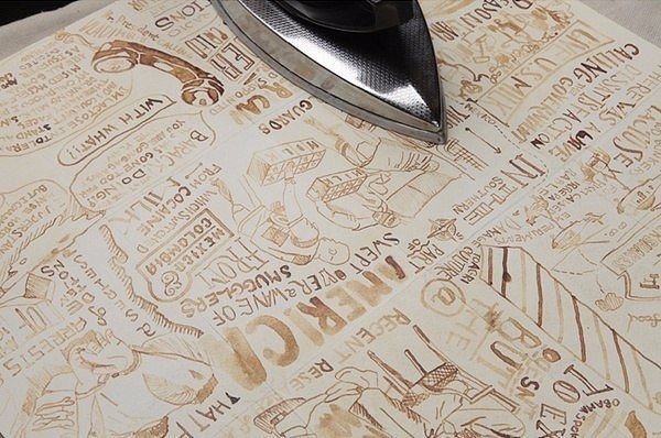 Нарисуйте что-нибудь молоком на листе бумаги, а через 30 минут прогладьте просохшую бумагу остывшим 