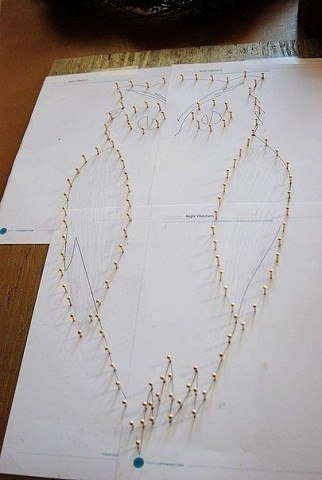 Совушка из ниток и гвоздей