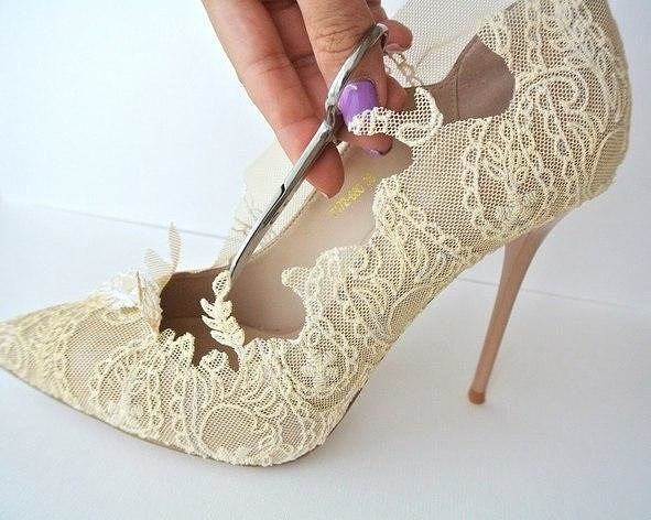 Декор свадебных туфелек