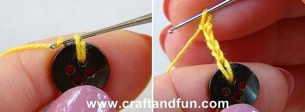 Оригинальные вязаные цветочки для декора детских одежек: обвязка пуговиц Оригинальные вязаные цветочки для декора детских одежек: обвязка пуговиц