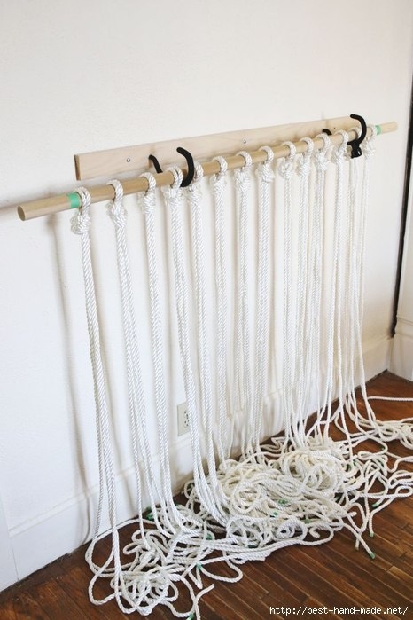 Панно и занавеси в технике макраме