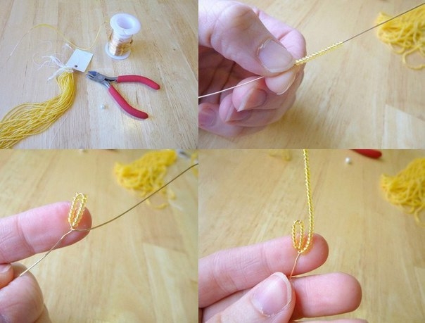 Цветочек из бисера