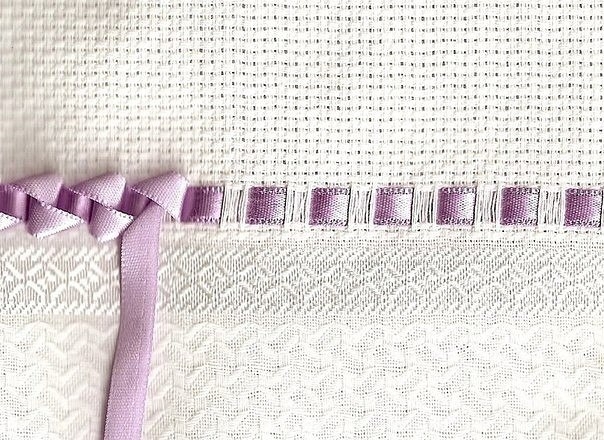 Объемный бордюр из ленточек. Мастер-класс.