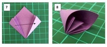 Красивый цветок в технике оригами. Мастер класс