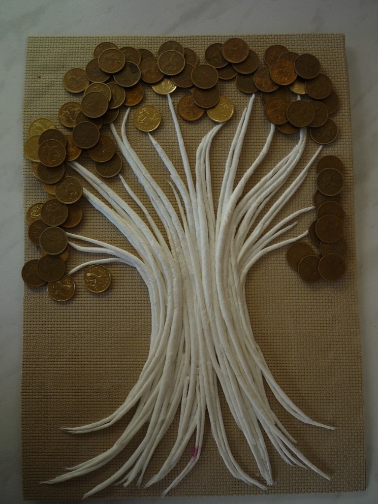 Денежное дерево в рамке