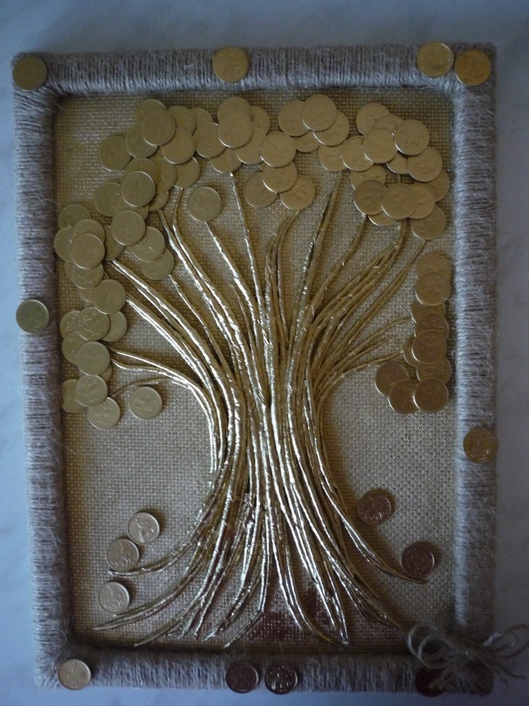 Денежное дерево в рамке