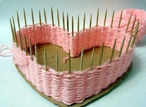 Корзинка в форме сердца