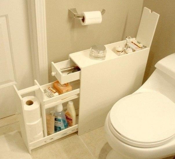 Вот какой удобный шкафчик для ванной комнаты можно сделать самим