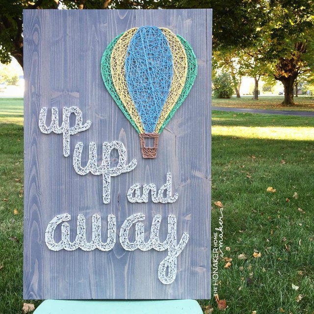 Стринг-арт! Все, что нужно - это нитки и гвозди