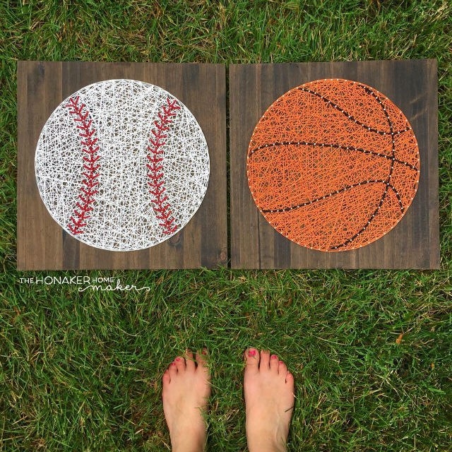 Стринг-арт! Все, что нужно - это нитки и гвозди