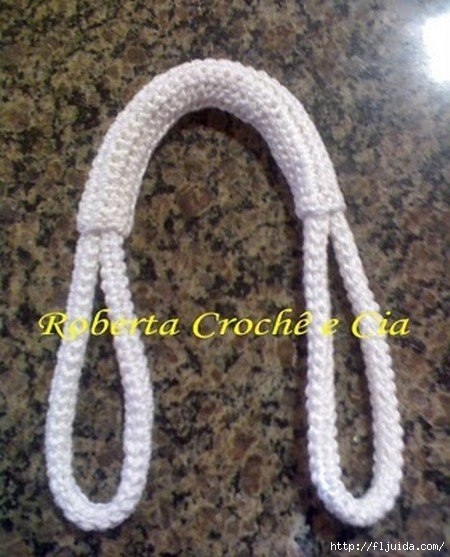 Мастер-класс по вязанию крючком ручки для сумки