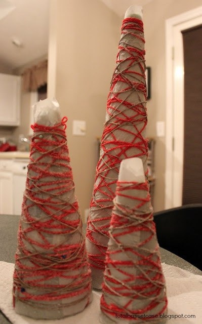 Елки из ниток