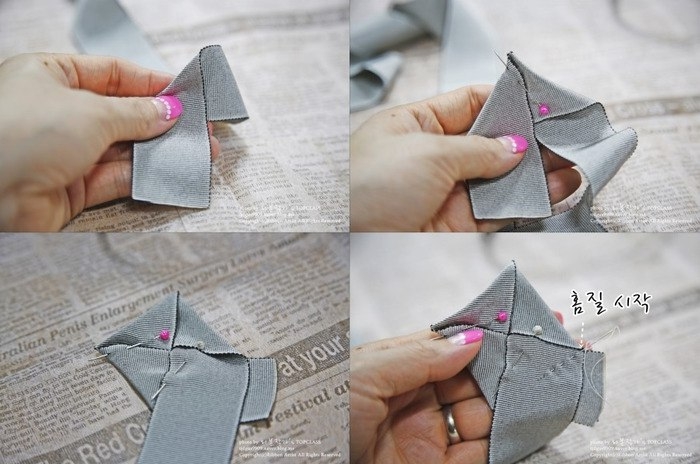 Аксессуары своими руками. Брошка из тесьмы. Мастер-класс