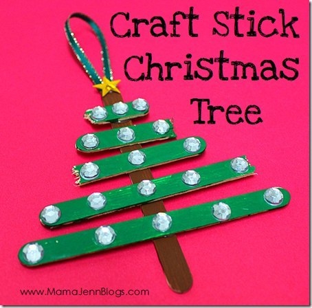 Новогодние поделки с детьми из деревянных палочек.