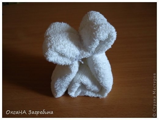 Щенок из полотенца