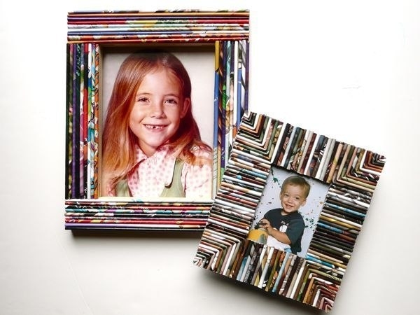 Декор из журнальных трубочек