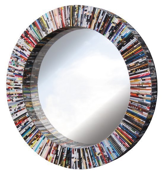 Декор из журнальных трубочек