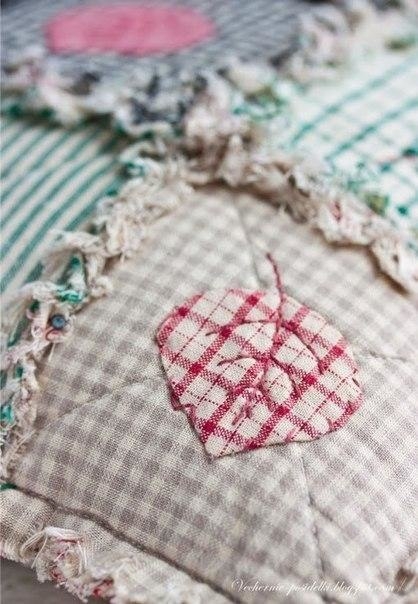 Подушка из лоскутков. Мастер-класс