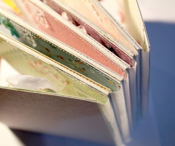 Альбом из картона и ткани.