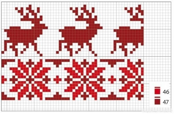 Рождественская вышивка на подушках. Схемы.